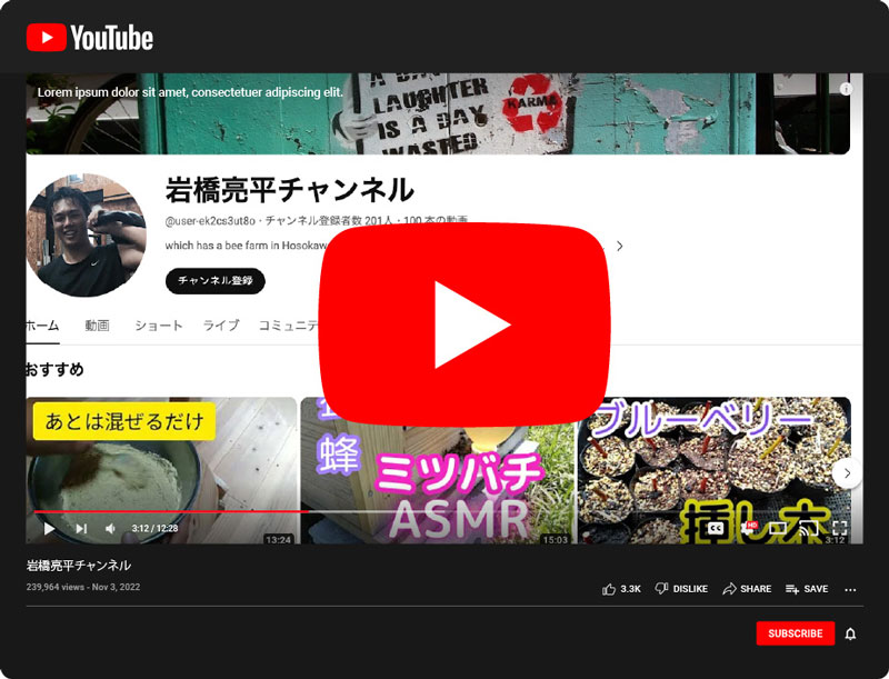 youtube岩橋亮平チャンネル